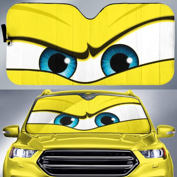 seriously angry cartoon eyes custom car windshield sunshades lpevr