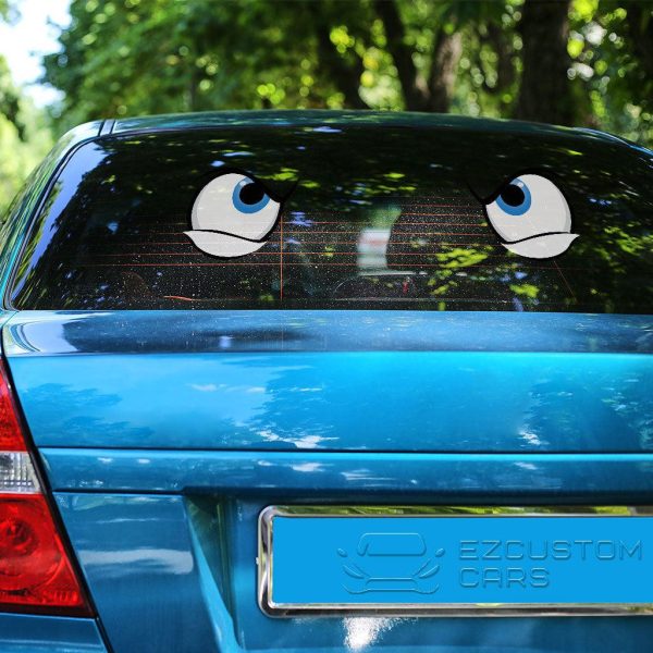 seriously angry eyes custom car sticker cartoon car accessories 5io46