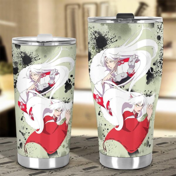 sesshomaru x inuyasha car tumbler cup cutsom inuyasha car accessories awpwn