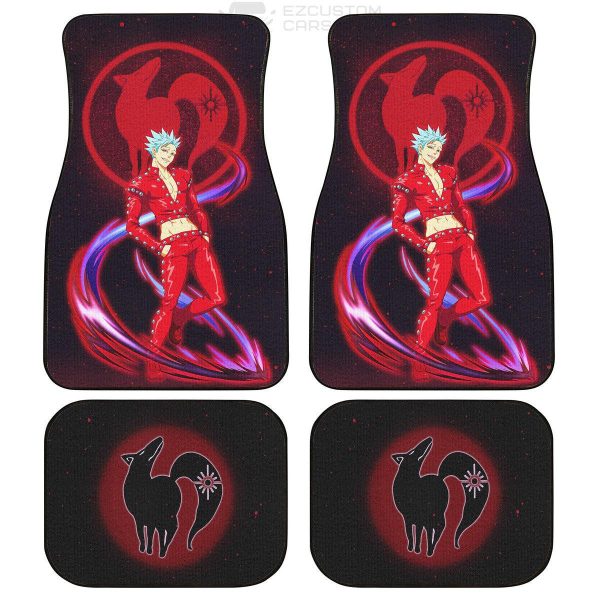 Seven Deadly Sins Anime Car Accessories Ban Custom Car Floor Mats