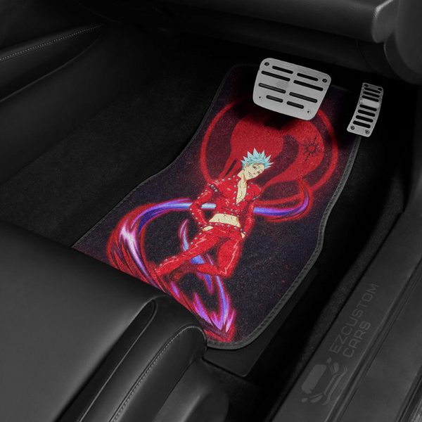 seven deadly sins anime car accessories ban custom car floor mats yj26w