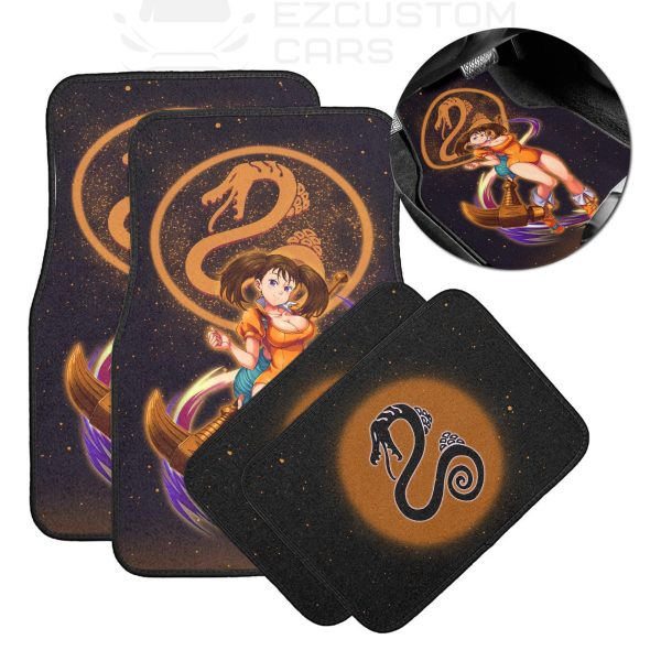 Seven Deadly Sins Anime Car Accessories Custom Diane Car Floor Mats