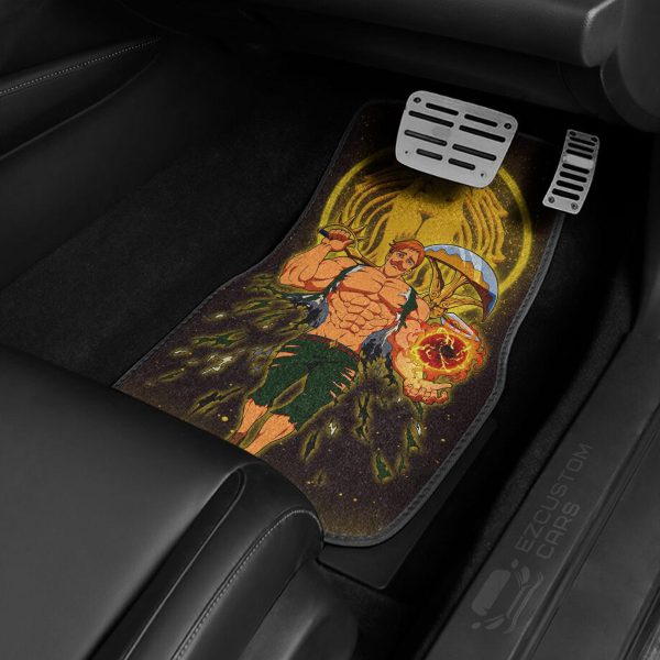 seven deadly sins anime car accessories escanor custom car floor mats yz5vo