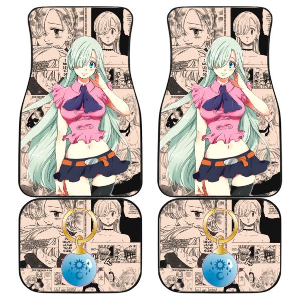 Elizabeth Liones Car Floor Mats Seven Deadly Sins Anime Car Accessories