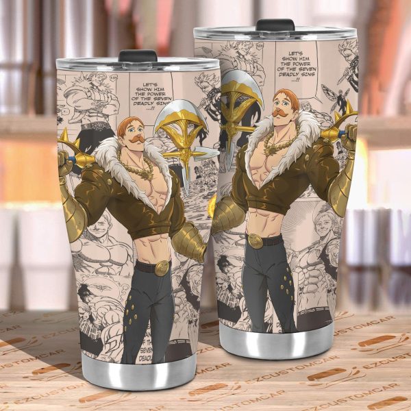 seven deadly sins car accessories anime car tumblers cup escanor mix manga rquls