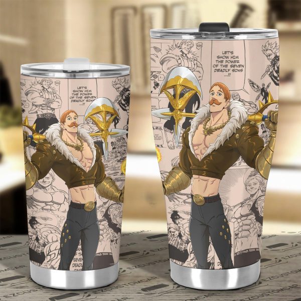 seven deadly sins car accessories anime car tumblers cup escanor mix manga uvuop