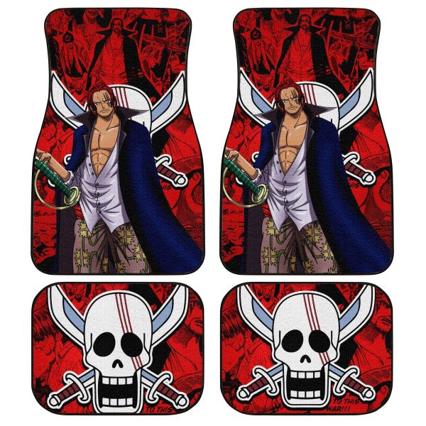 Shanks Car Floor Mats One Piece Anime Decor For Cars