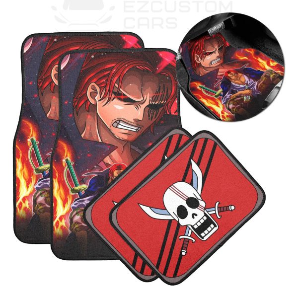 shanks one piece car floor mats custom anime car accessories sxczm