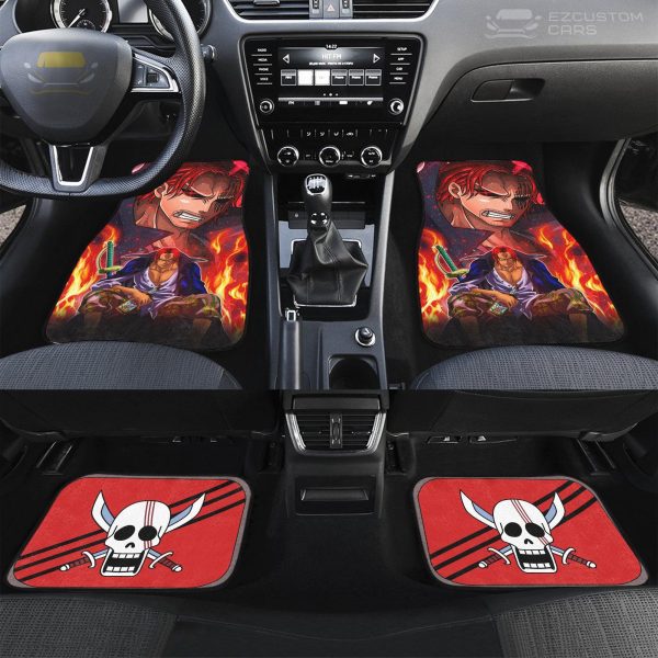 shanks one piece car floor mats custom anime car accessories zq8ak
