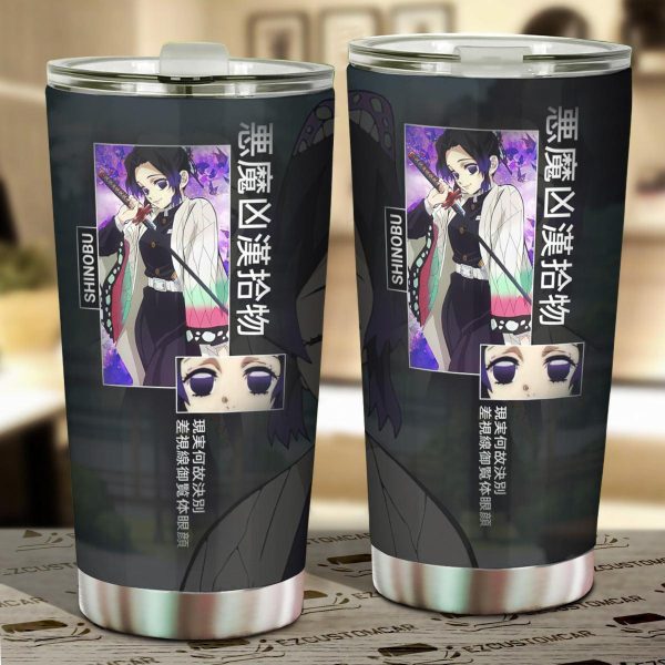 Car Tumbler Cup Shinobu Kocho Custom Demon Slayers Anime Car Accessories