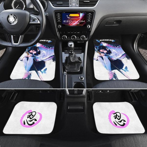 Shinobu Demon Slayer Anime Car Floor Mats Car Accessories 2 shinobu demon slayer anime car floor mats car accessories s9mei