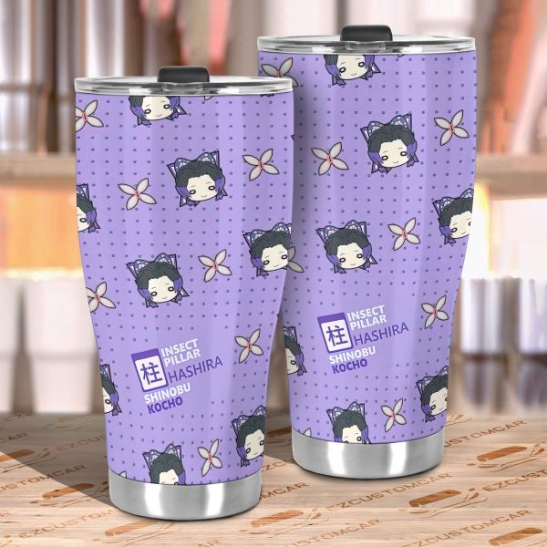 shinobu kocho car tumbler cup demon slayer anime car accessories 56nsl