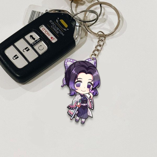 Shinobu Kocho Keychains Custom Demon Slayer Anime Car Accessories
