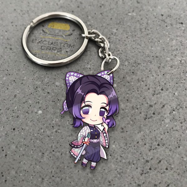 Giyuu x Shinobu Keychains Demon Slayer Anime Custom Car Accessories
