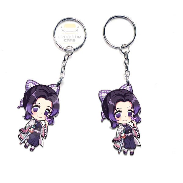 shinobu kocho keychains custom demon slayer anime car accessories pcwiw