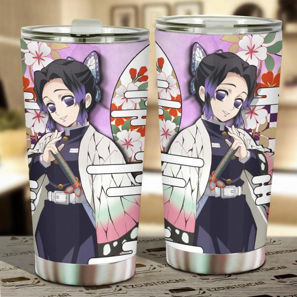 Shinobu Custom Demon Slayers Anime Car Tumbler Cup Car Accessories