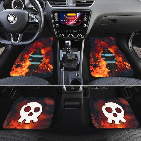 shinra fire force car floor mats anime car accessories 6kr6w