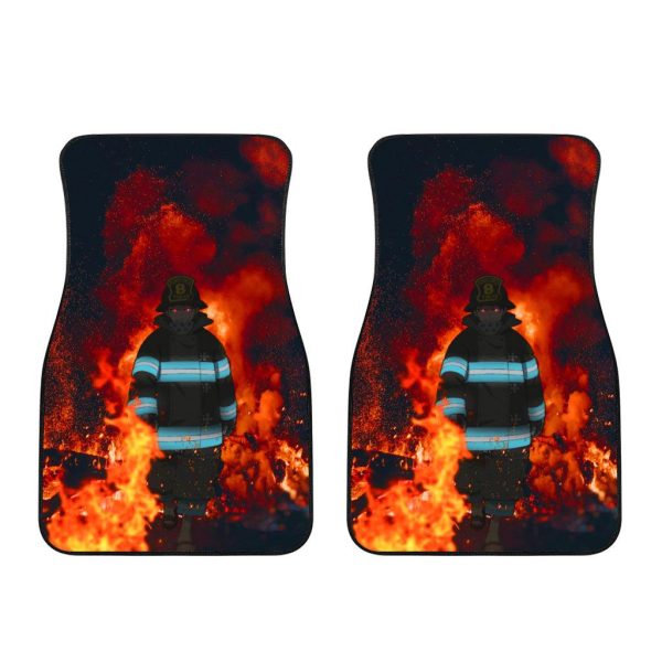 shinra fire force car floor mats anime car accessories lookl