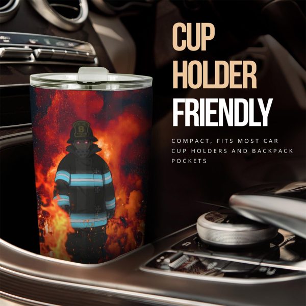 shinra fire force car tumbler cup anime car accessories 6qik5
