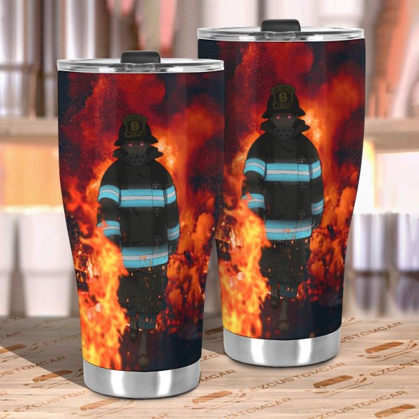 shinra fire force car tumbler cup anime car accessories syfcj