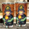 Shinra Kusakabe Car Tumbler Cup Custom Fire Force Art Anime Car Accessories