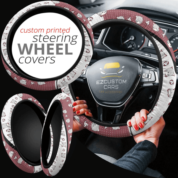 Shinsuke Kita Anime Steering Wheel Cover Custom Haikyuu Anime Car Accessories