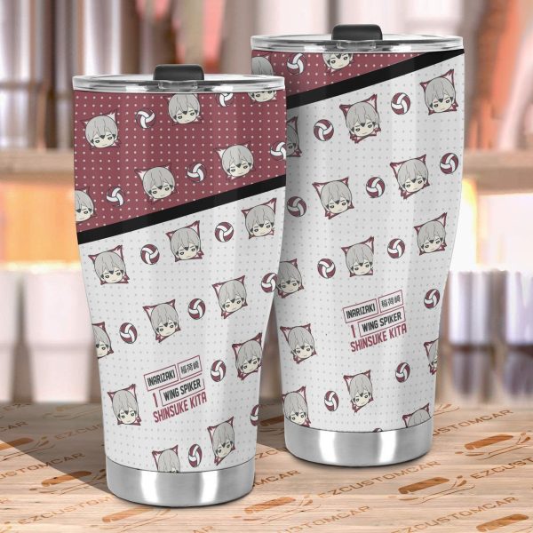 shinsuke kita stainless steel tumbler custom haikyuu anime car accessories rhhgb