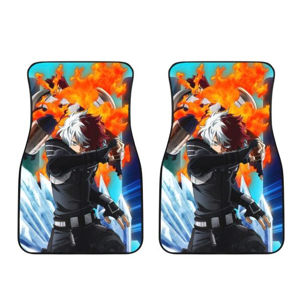 Shoto Car Floor Mats Custom My Hero Academia Anime Car Accessories