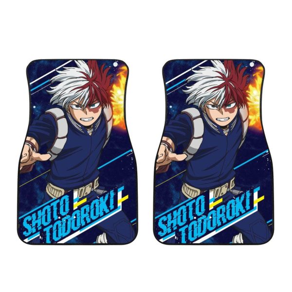Shoto Car Floor Mats Custom My Hero Academia Anime Car Accessories
