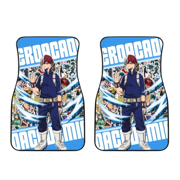 shoto todoroki car floor mats my hero academia anime car accessories bty5e