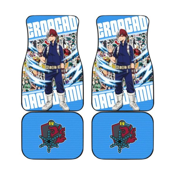 Shoto Todoroki MHA My Hero Academia Anime Car Floor Mats Anime Car Accessories