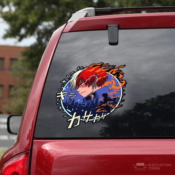 shoto todoroki car sticker custom my hero academia car accessories 9nzeb