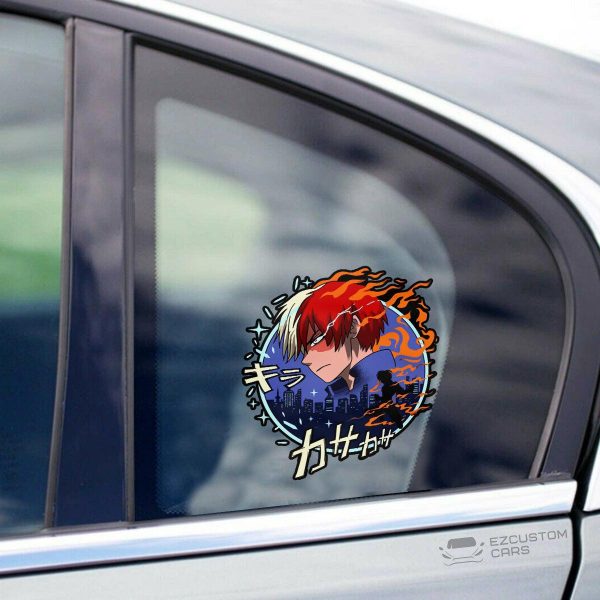 shoto todoroki car sticker custom my hero academia car accessories uxzsx