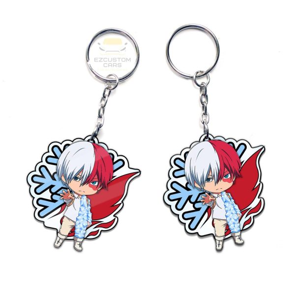 shoto todoroki keychains custom my hero academia anime car accessories 0gyfz