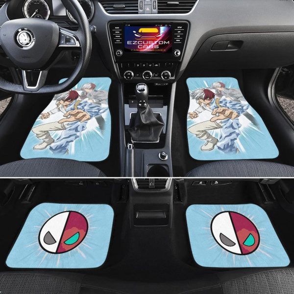 shoto todoroki mha my hero academia anime car floor mats anime car accessories cxp3w