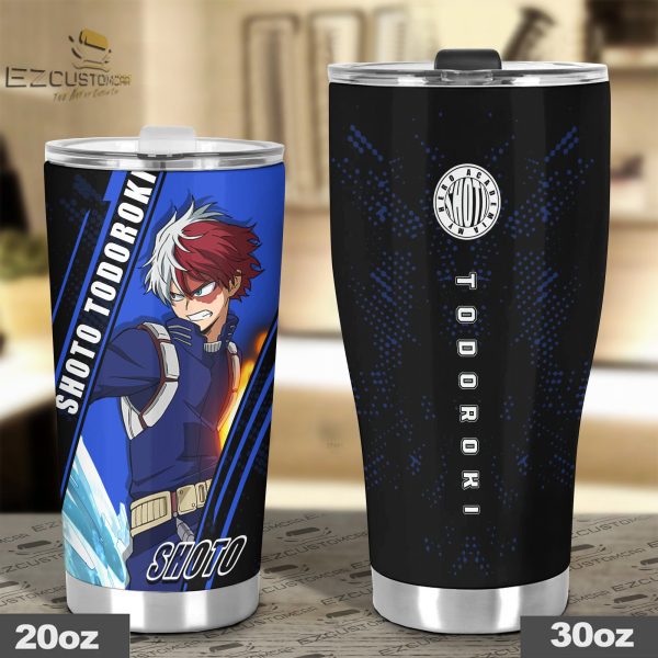 shoto todoroki travel mug ideal tumbler for your my hero academia collections lprxq