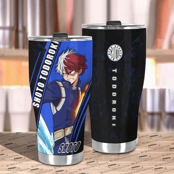 shoto todoroki travel mug ideal tumbler for your my hero academia collections wkjia