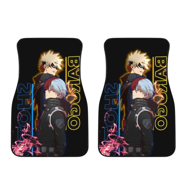 shoto todoroki x katsuki bakugo car floor mats my hero academia anime car accessories 0dfax