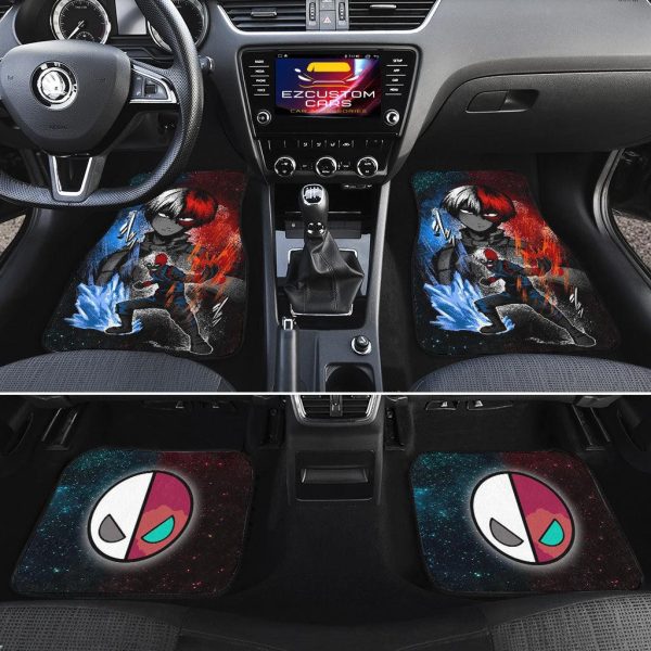 shouto car floor mats my hero academia anime car accessories jmztb