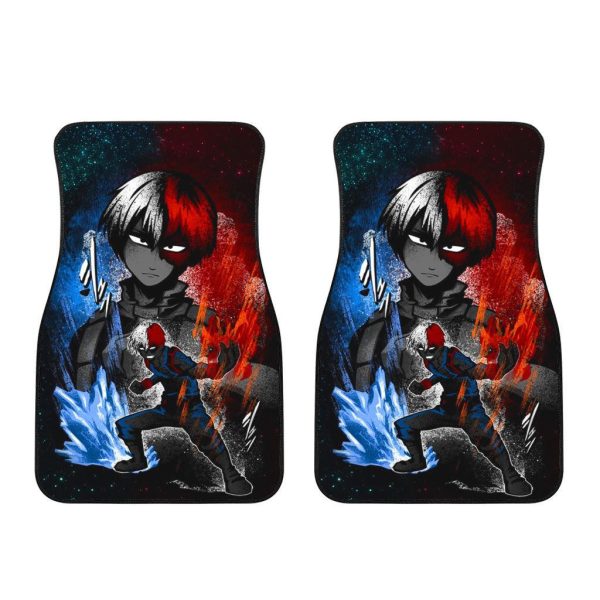 Shouto Car Floor Mats  My Hero Academia Anime Car Accessories