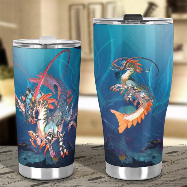 shrimp mythical creatures car tumbler cup custom mythical creatures car accessories nbasb