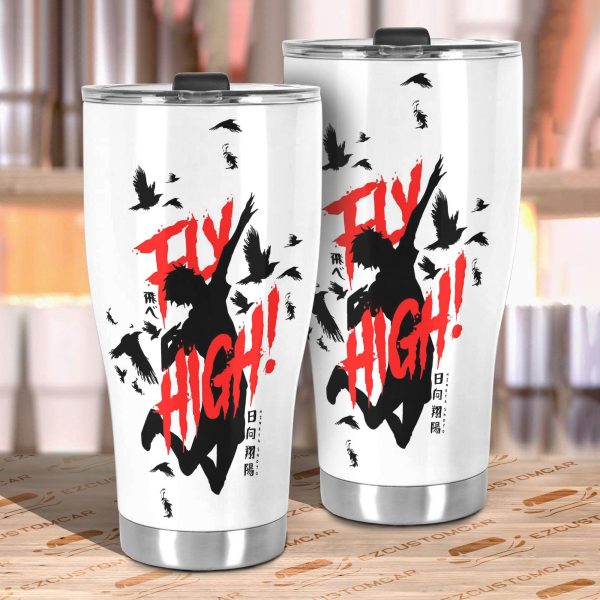 shy hinata car tumbler cup custom haikyuu fly high anime car accessories ew0i9