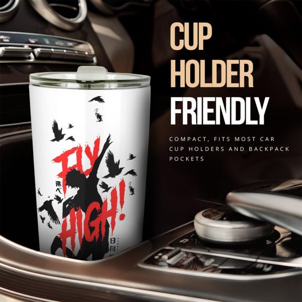 shy hinata car tumbler cup custom haikyuu fly high anime car accessories n4eyu