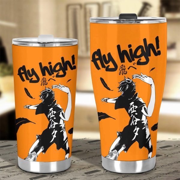 shy hinata car tumbler cup custsom haikyuu volleyball car accessories zx9b9