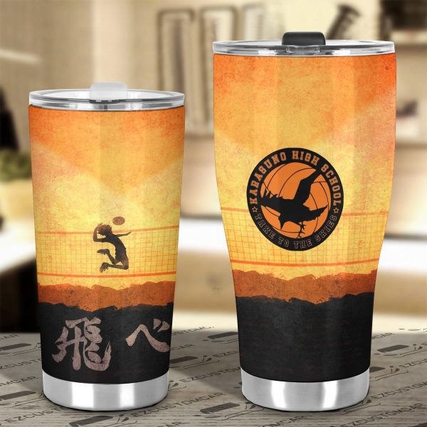 shy hinata car tumbler cup haikyuu car accessories mde87