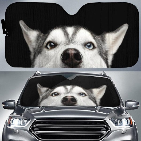 Siberian Husky Cute Car Sun Shade