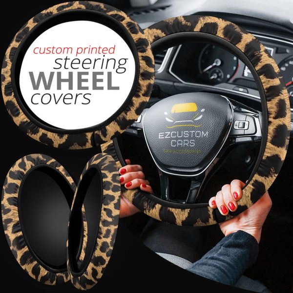 Skinny Cheetah Anime Steering Wheel Cover Custom Cheetah Car Accessories