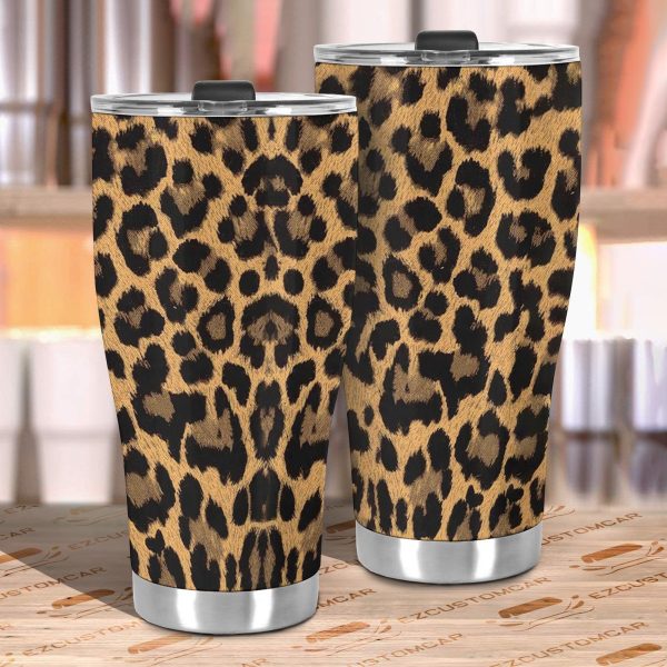 skinny cheetah car tumbler cup custom cheetah car accessories lfawz