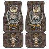 Skull and Owl Car Floor Mats Custom Owl Car Accessories