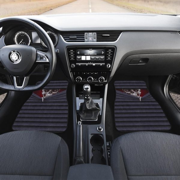 Skull Behind You Car Floor Mats
